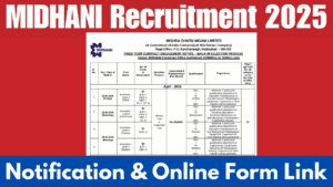 MIDHANI Recruitment 2025