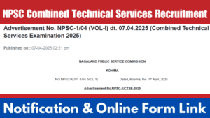 NPSC Combined Technical Services Recruitment