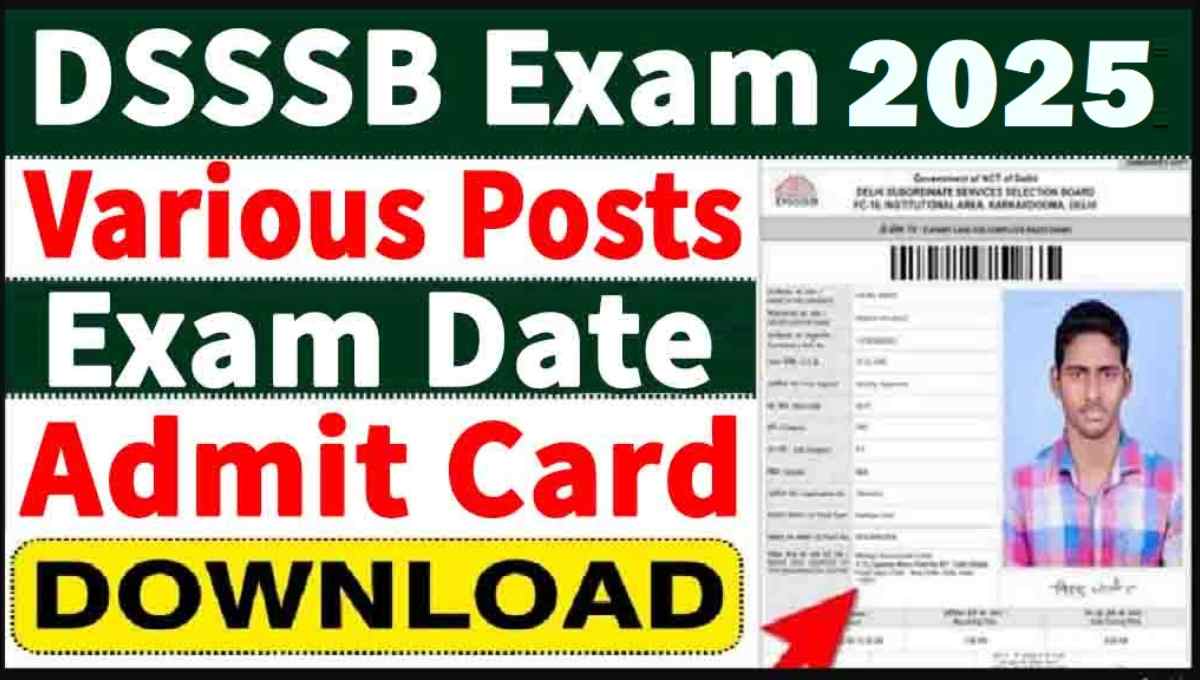 DSSSB Admit Card 2025