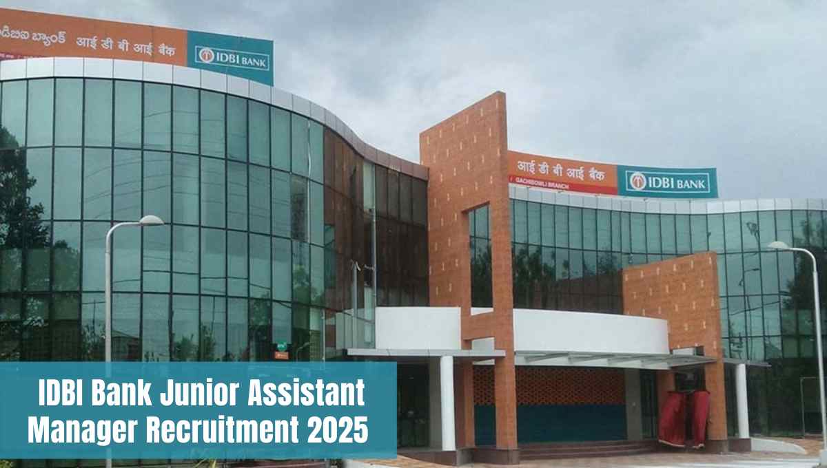 IDBI Bank Junior Assistant Manager Recruitment