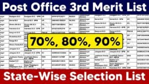India Post GDS 3rd Merit List
