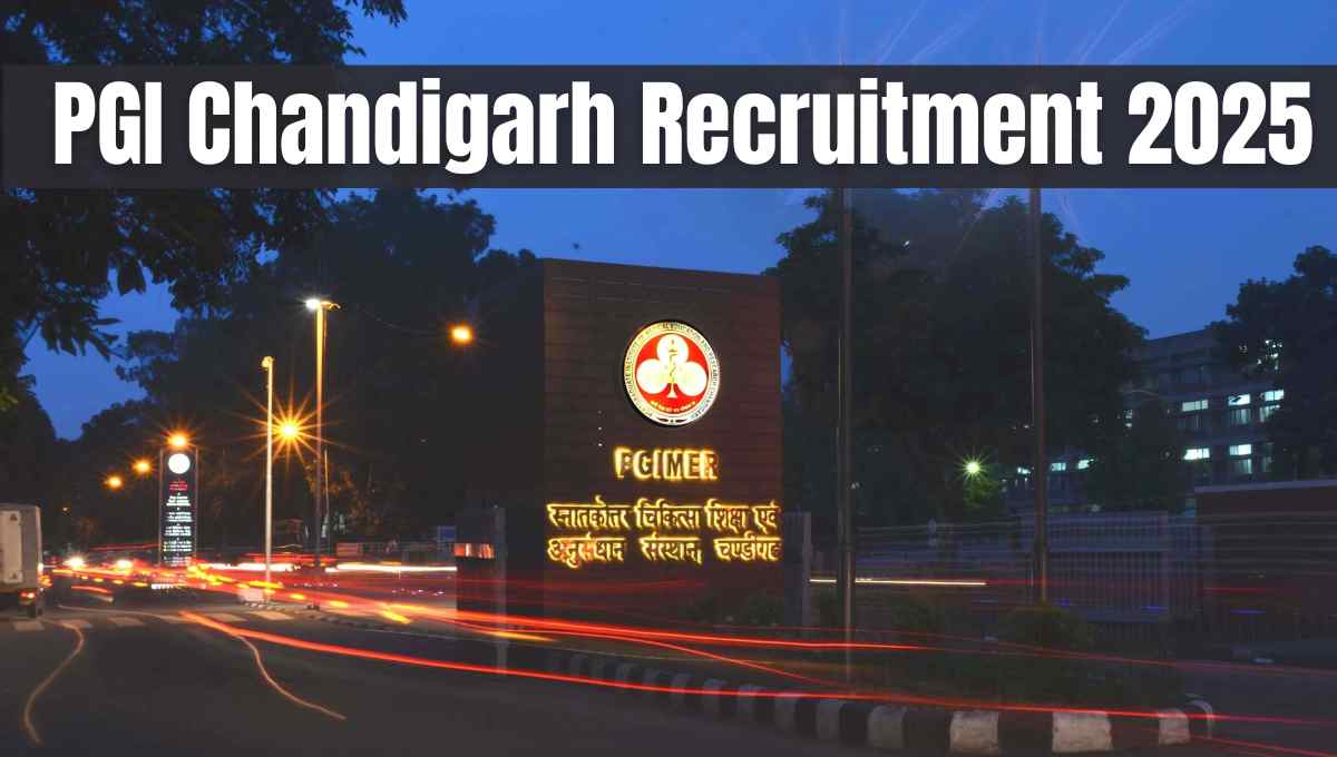 PGIMER Chandigarh Recruitment