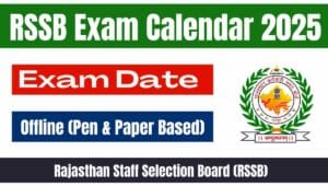 RSSB Exam Calendar 2025