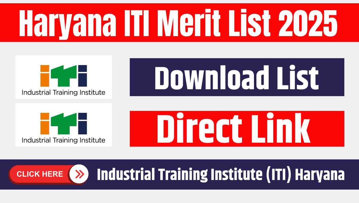 Haryana ITI Merit List 2025