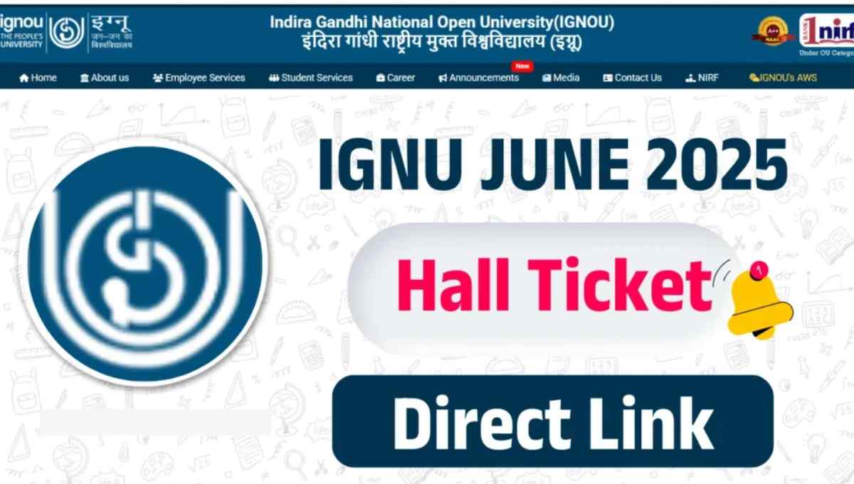 IGNOU June 2025 Hall Ticket