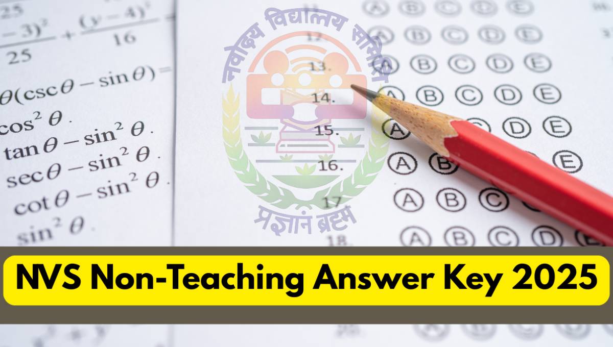 NVS Non-Teaching Answer Key Link