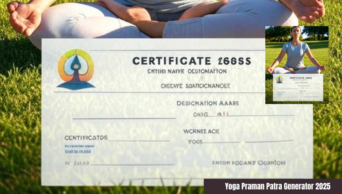 Yoga Praman Patra Generator 2025
