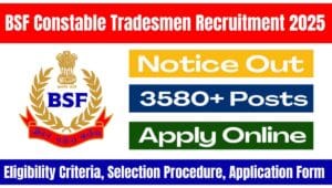 BSF Constable Tradesmen Recruitment