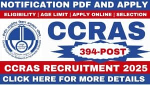 CCRAS Recruitment