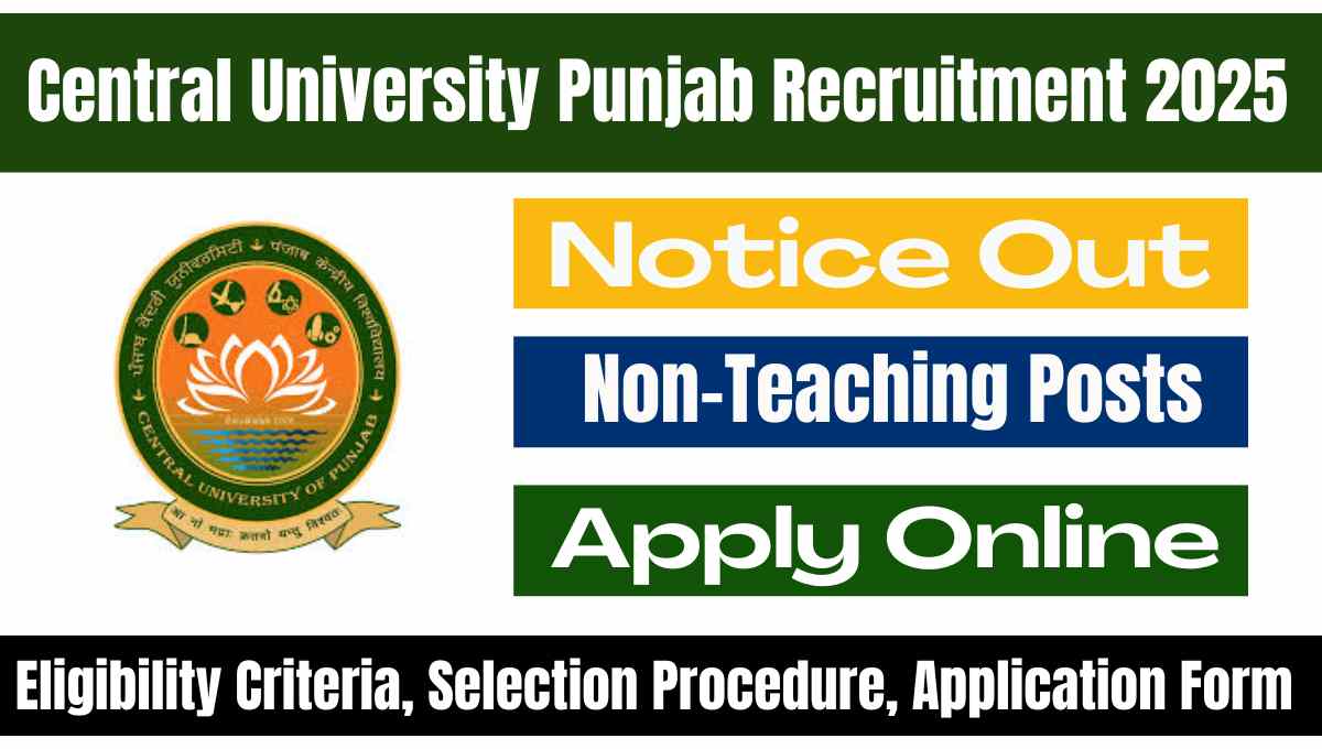 Central University Punjab Recruitment
