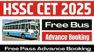 HSSC CET 2025 Free Bus Pass