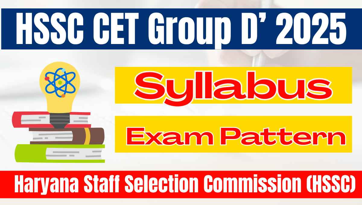 HSSC CET Group D Syllabus 2025