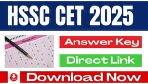 Hssc cet Answer Key