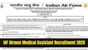 IAF Airmen Medical Assistant Recruitment
