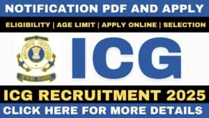 ICG Assistant Commandant Recruitment