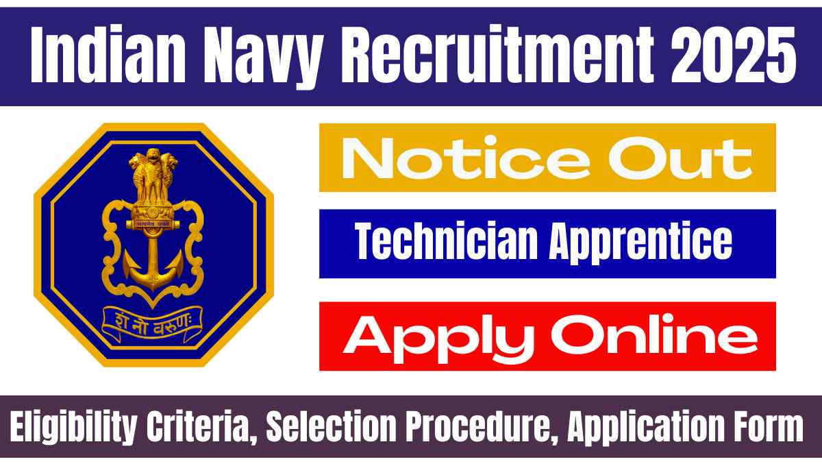 Indian Navy Technician Apprentice Recruitment