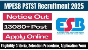 MPESB PSTST Recruitment