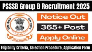 PSSSB Group B Recruitment