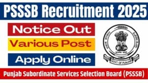 PSSSB Recruitment