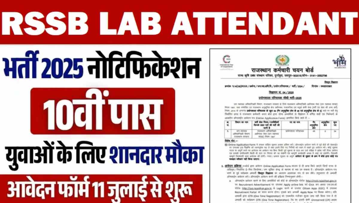 RSSB Lab Attendant Recruitment