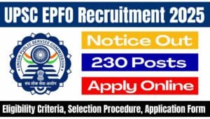 UPSC EPFO Recruitment