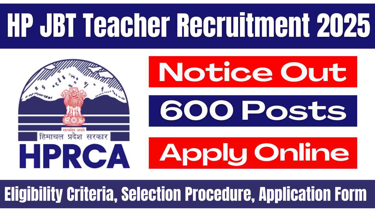 HP JBT Teacher Recruitment 2025