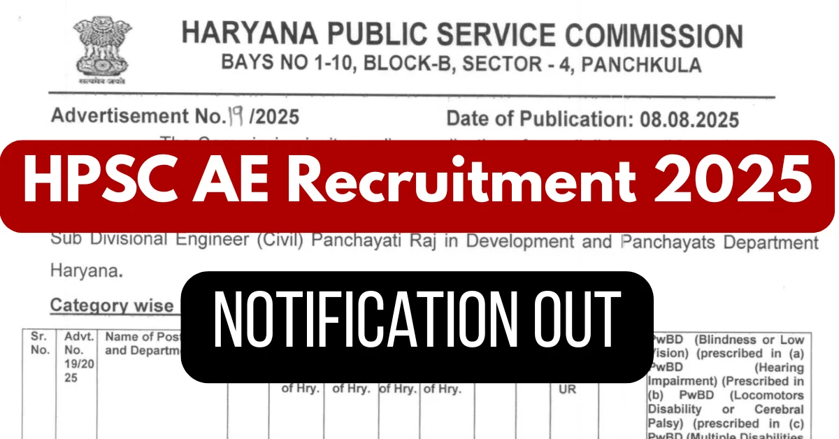 HPSC AE Civil Recruitment