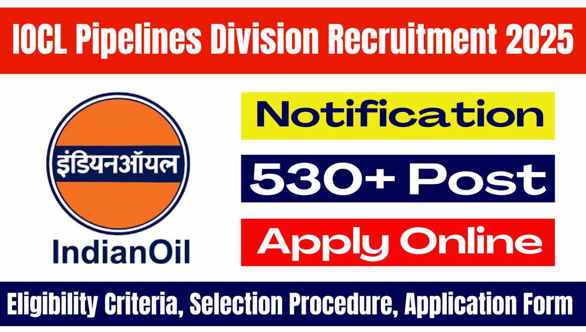 IOCL Pipelines Division Apprentice Recruitment