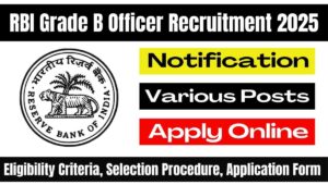 RBI Grade B Officer Recruitment 2025