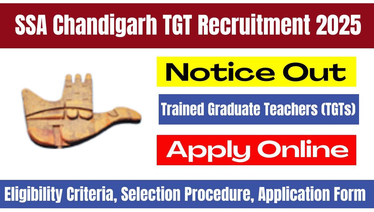 SSA Chandigarh TGT Recruitment 2025