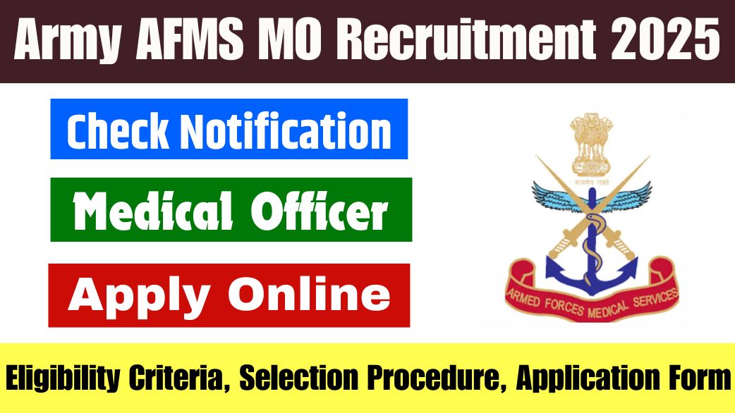 Army AFMS MO Recruitment 2025