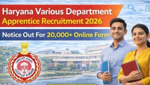Haryana Various Department Apprentice Recruitment