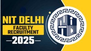 NIT Delhi Recruitment