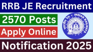 RRB Junior Engineer (JE) Recruitment