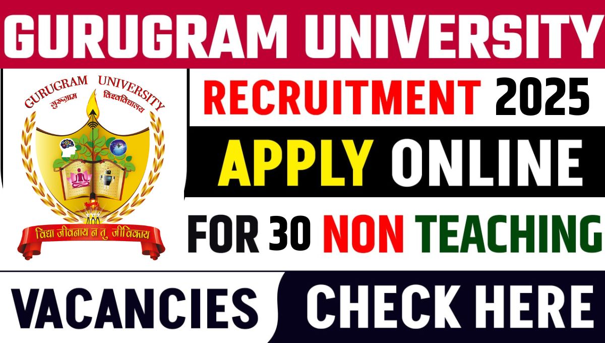 Gurugram University Non-Teaching Recruitment 2025