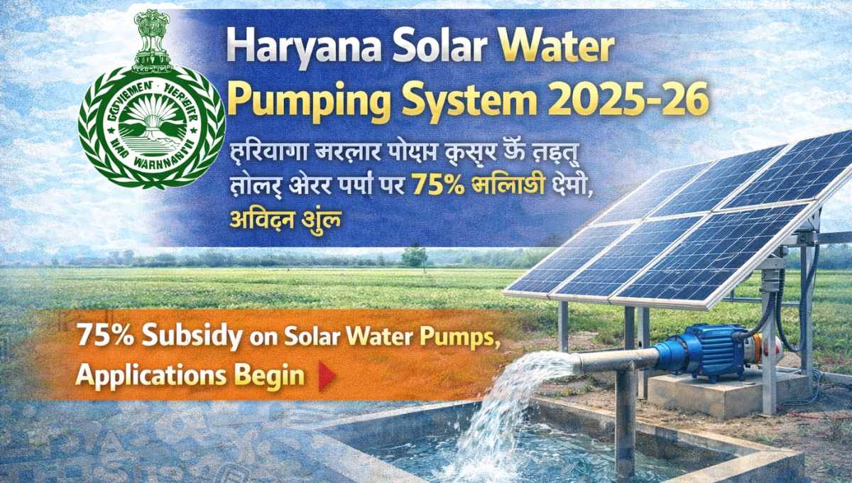 Haryana Solar Water Pumping System