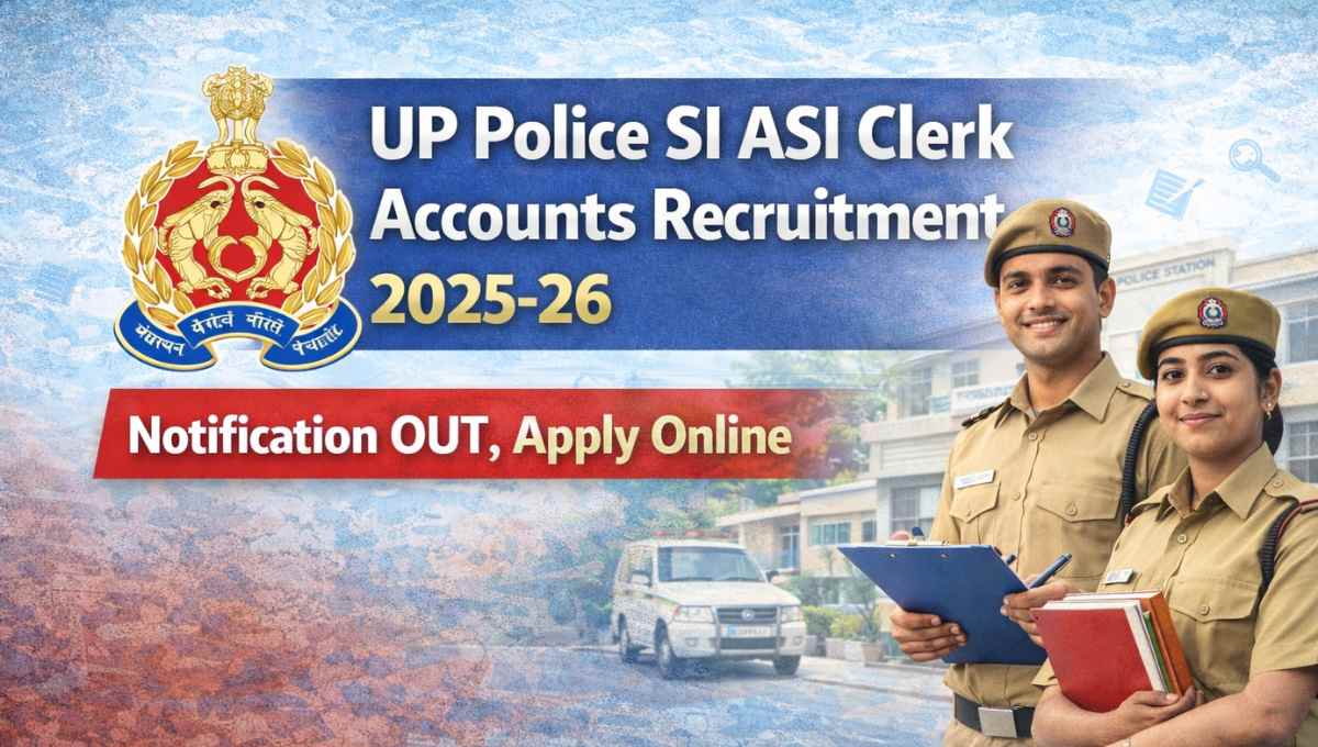 UP Police SI ASI Clerk Accounts Recruitment 2025-26