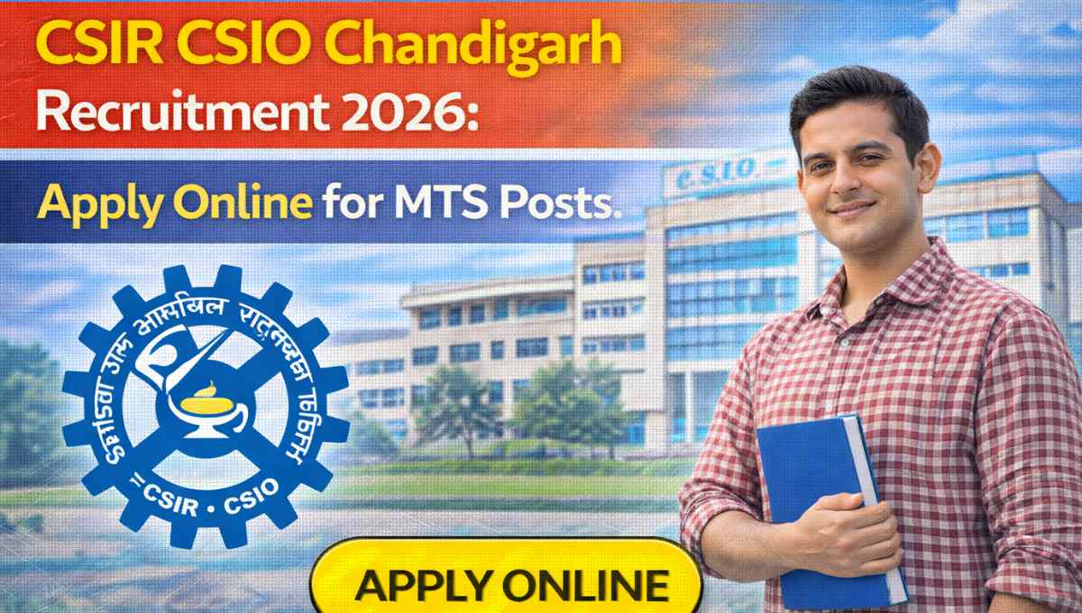 CSIR CSIO Chandigarh Recruitment