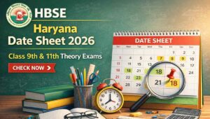 HBSE Haryana Date Sheet 2026