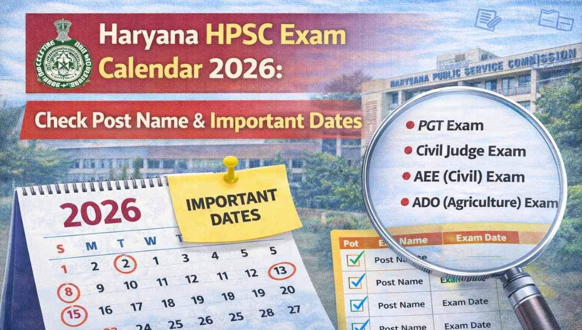 Haryana HPSC Exam Calendar 2026