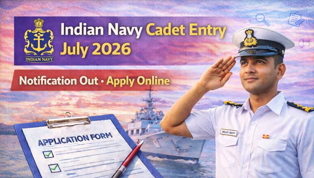 Indian Navy Cadet Entry July 2026