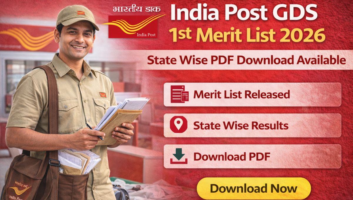 India Post GDS 1st Merit List