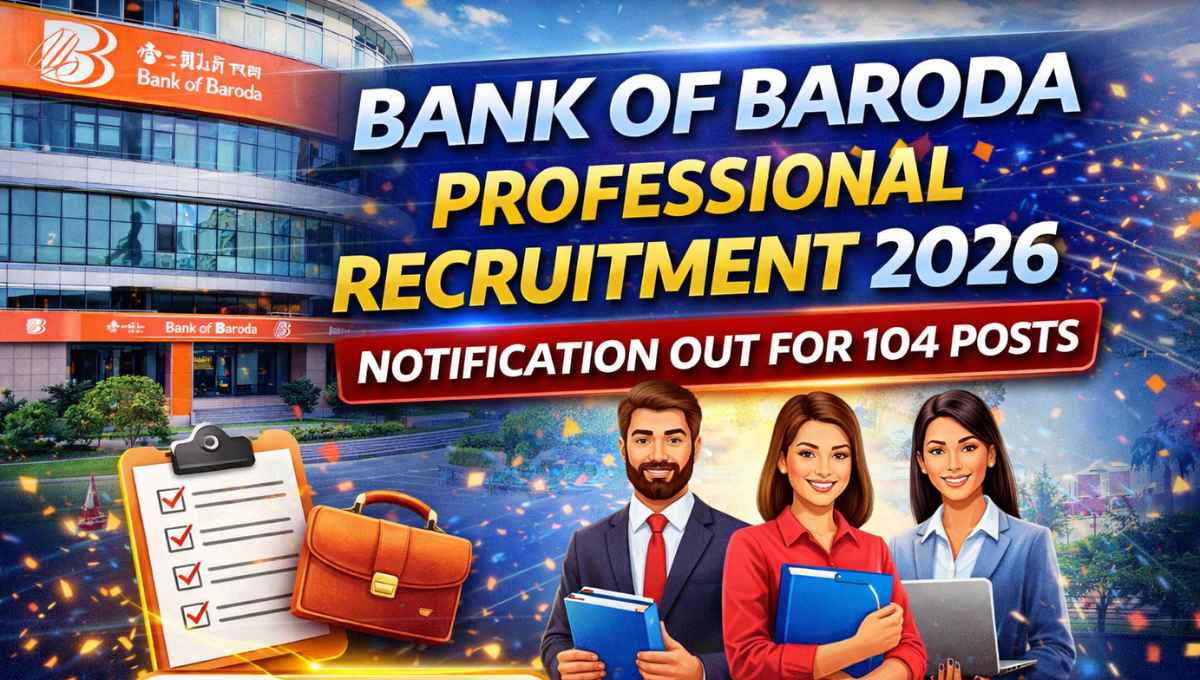Bank of Baroda Professional Recruitment