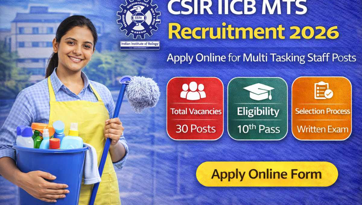 CSIR IICB MTS Recruitment 2026