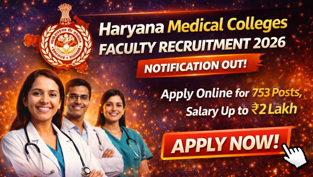 Haryana Medical Colleges Faculty Recruitment
