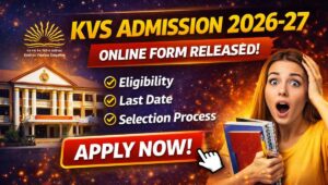 KVS Admission 2026-27