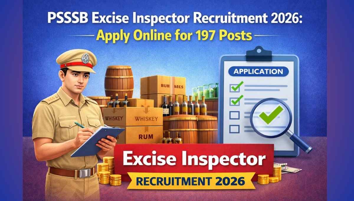 PSSSB Excise Inspector Recruitment