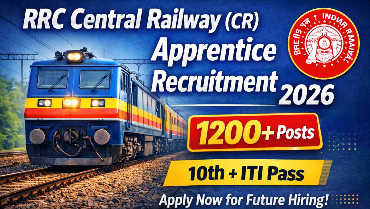 RRC Central Railway (CR) Apprentice Recruitment 2026