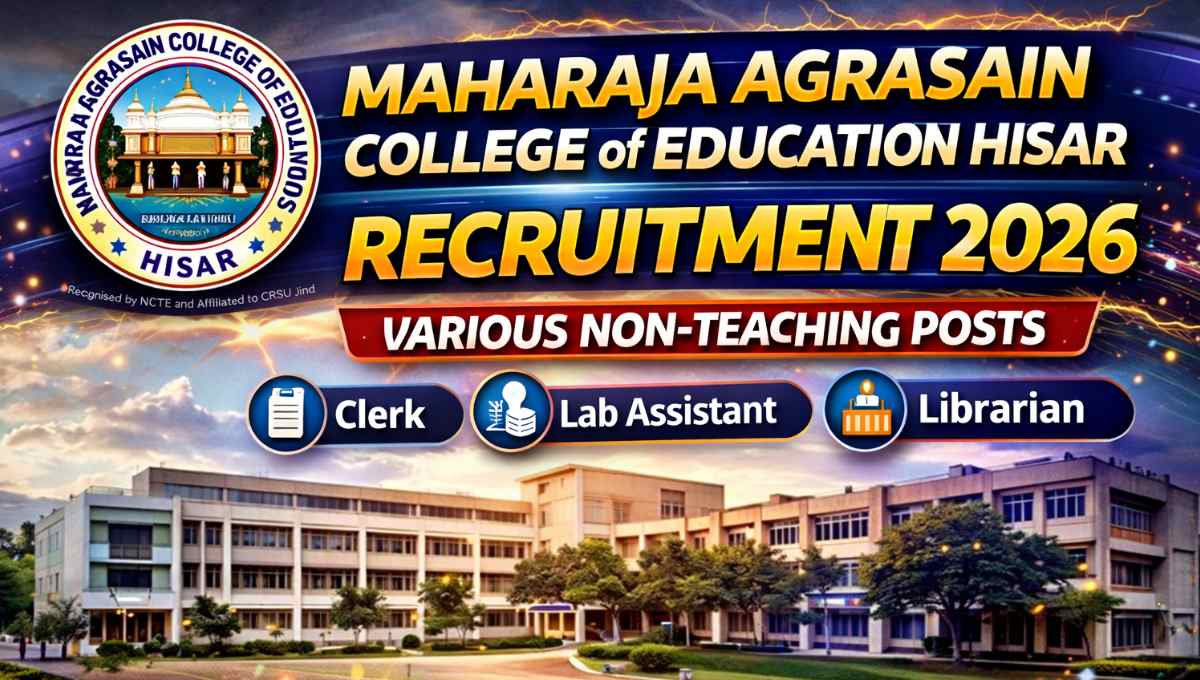 The Maharaja Agrasain College Of Education, Tehsil Mandi Adampur, Hisar