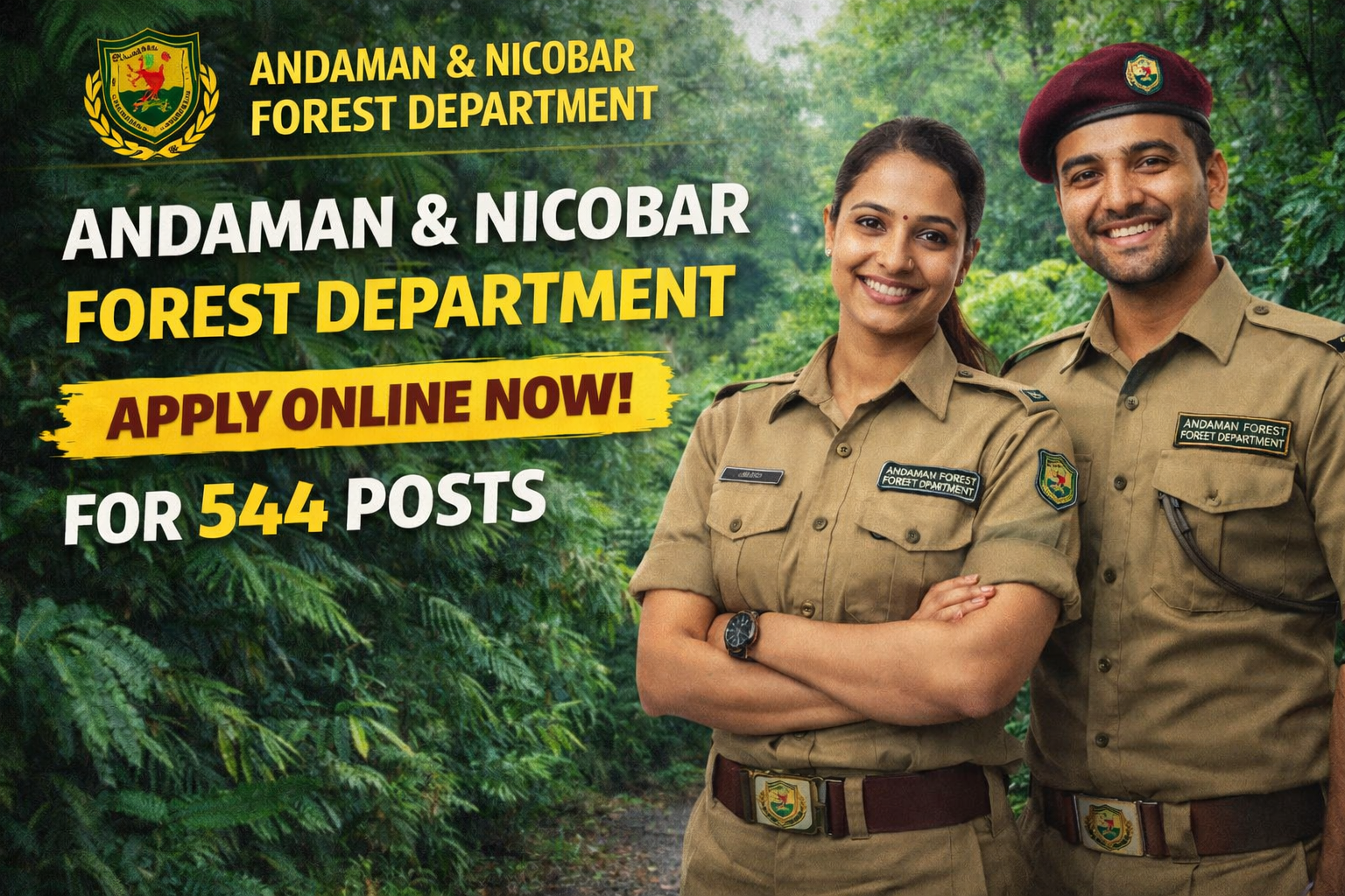 Andaman Nicobar Forest Department Recruitment 2026